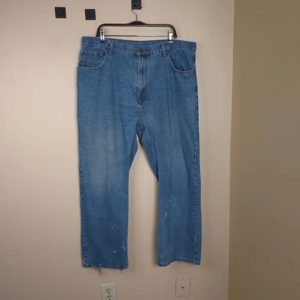 Big Creek Clothing Relaxed Fit 100% Cotton Straight Leg Jeans Size 44x32
